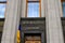 The building of the Parliament of Ukraine, Verkhovna Rada, with the inscription in the Ukrainian - Supreme Council of