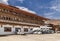 The building of Paro Airport in traditional bhutan architecture style in Bhutan