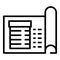 Building plan icon outline vector. City multistory