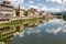 Building Reflections in the Fiume Arno