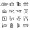 Building, repair and home renovation icons set.