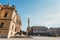 The building of Rudolfiunum concert halls on Jan Palach Square with unidentified peop