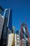 A building site on Fenchurch Street in the city of London pile driving for a new building.