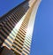 Building skyscraper view from below, modern architecture,