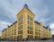 Building of Sofia skola, elementary primary school, the last monumental school building in Stockholm at spring cloudy day