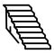 Building stairs icon, outline style