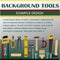 Building tools. Background for text. Construction, decoration, repair of houses, offices. Repair services. Tool kits. Sale, rent.