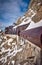 Building for tourists on the top of Aiguille du midi mountain. Alps