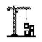 Building Tower crane icon - vector.