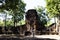 Building tower Muang Sing sandstone khmer castle and Hinduism temples mythology at Prasat Mueang Sing Historical Park for thai