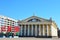 Building of Trade union palace in Minsk, Belarus. Soviet architectural style, Stalin`s empire