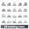 Building Vector Icons Collection