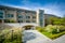 Building and walkways at Loyola University Maryland, in Baltimore, Maryland.