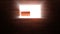 Building wall of red bricks . Conceptual animation. The wall closes light in window