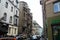 Buildings in an alley on the old Arbat in Moscow