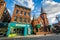 Buildings along Elliot Street in downtown Brattleboro, Vermont