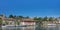 Buildings along the Rhine river in Schaffhausen