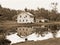 Buildings around pond