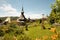 Buildings of Barsana monastery, Maramures, Romania