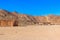 Buildings in bedouin village in Arabian desert, Egypt