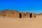 Buildings in bedouin village in Arabian desert, Egypt