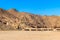 Buildings in bedouin village in Arabian desert, Egypt