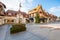 Buildings in the center of Deauville town, France