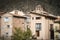 Buildings and the church in Noguera de Albarracin