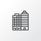 Buildings Complex Icon Symbol. Premium Quality Isolated Hotel Element In Trendy Style.