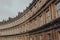 Buildings in a crescent shape on Royal Crescent in Bath, UK