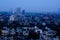 Buildings at dusk in Noida India