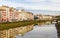 Buildings at the embankment of Bayonne - France