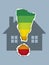 Buildings Energy Performance Scale with house symbol.