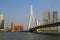 Buildings and Erasmus Bridge - Rotterdam - Netherlands