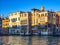 Buildings facades in the Canal Grande of Venice