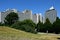 Buildings of the former Olympic Village in Munich, Germany