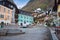 Buildings in Hallstatt, Salzkammergut region of Austria