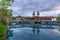 The buildings of the Heviz Lake Spa, Hungary