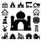 Buildings icon set