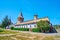 The buildings of Kamianets-Podilskyi Castle from its court, Ukraine