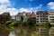 Buildings in Marburg reflected in Lahn