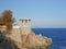 Buildings in mediterranean coast, S`Agaro, Costa Brava, Spain