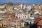 Buildings and old fortress Corfu town cityscape Greece