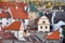 Buildings in old town Cesky Krumlov Czechia