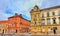 Buildings in the old town of Trebic, Czech Republic