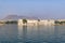 Buildings and palaces along the lake Pichola, Udaipur, Rajasthan, India