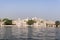 Buildings and palaces along the lake Pichola, Udaipur, Rajasthan, India