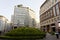 Buildings in Piazza San Babila square in Milan