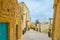 Among the buildings of Rabat Citadel, Victoria, Gozo Island, Malta