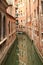 Buildings Reflected in a Side Canal, Venice Italy